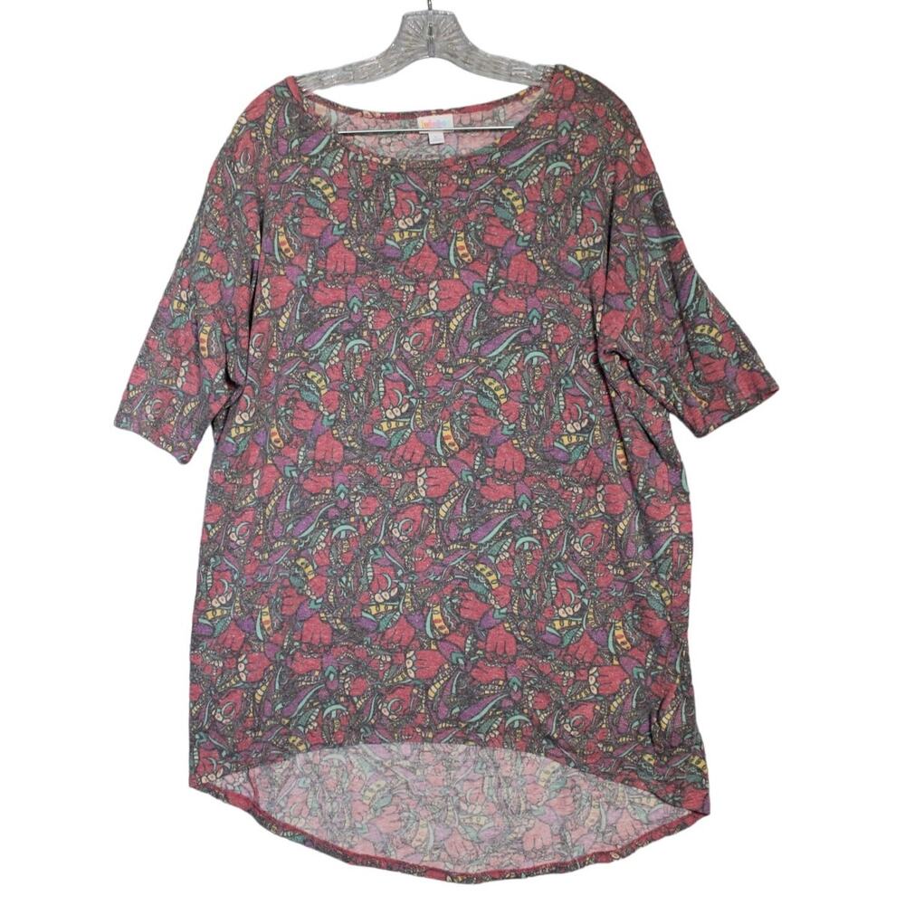 LuLaRoe Irma Shirt Womens Large‎ Short Sleeve